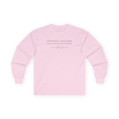 Spiritual Maintenance Long Sleeve Tee Light Pink Long-sleeve
