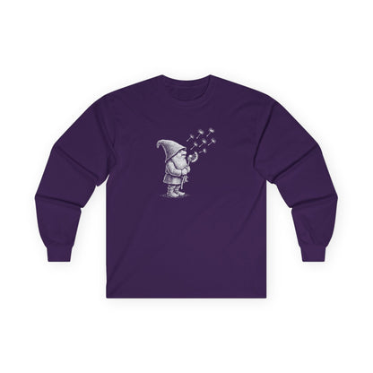 Wishing Gnome Long Sleeve Tee Purple Long-sleeve