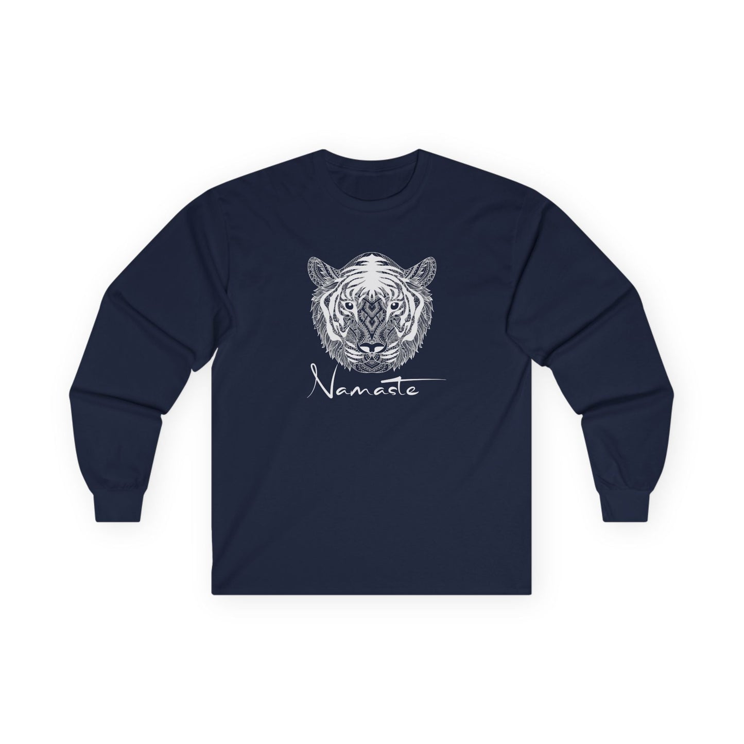 Namaste Tiger Long Sleeve Tee Navy Long-sleeve
