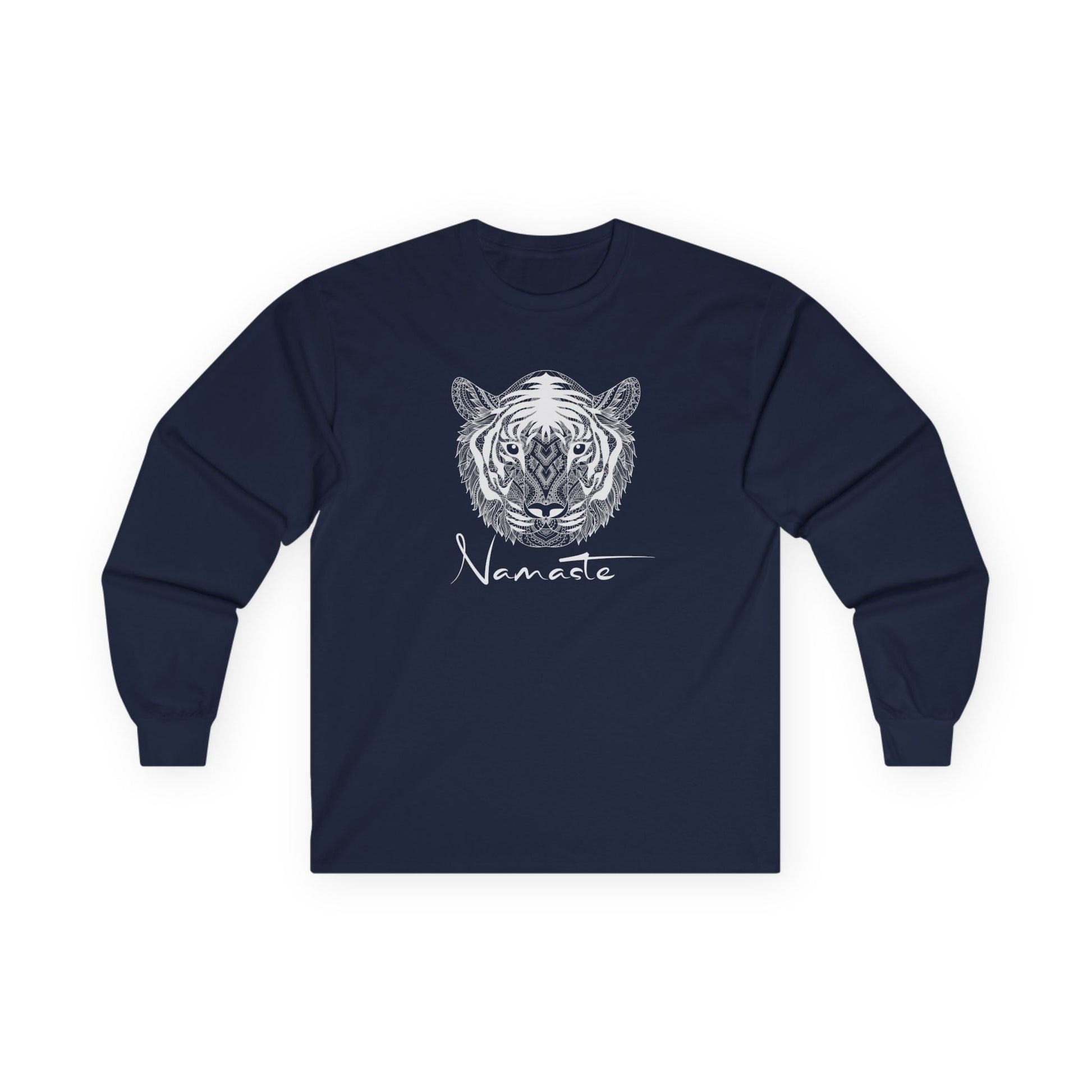 Namaste Tiger Long Sleeve Tee Navy Long-sleeve