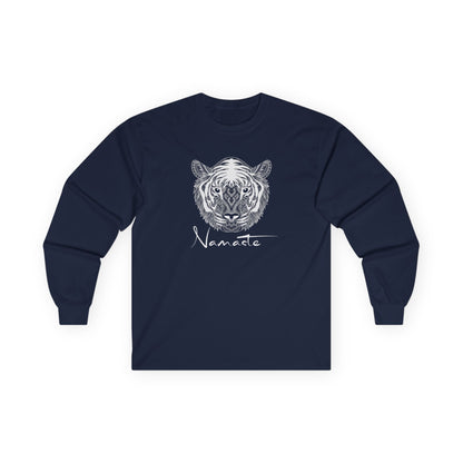 Namaste Tiger Long Sleeve Tee Navy Long-sleeve
