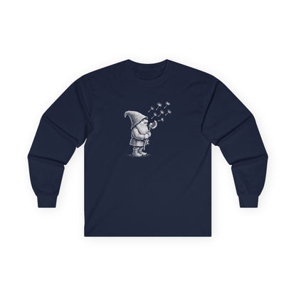 Wishing Gnome Long Sleeve Tee Navy Long-sleeve