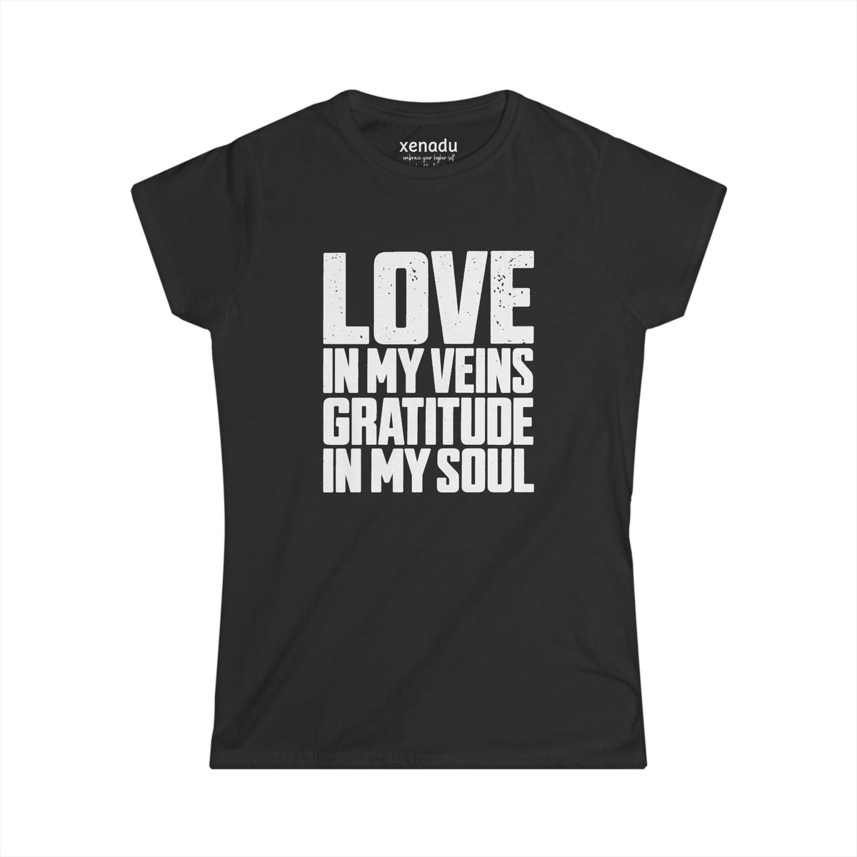 Love In My Veins Women's Tee Black T-Shirt