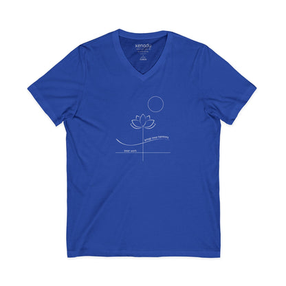 Inner Work Inner Harmony V-Neck Tee Royal Blue V-neck