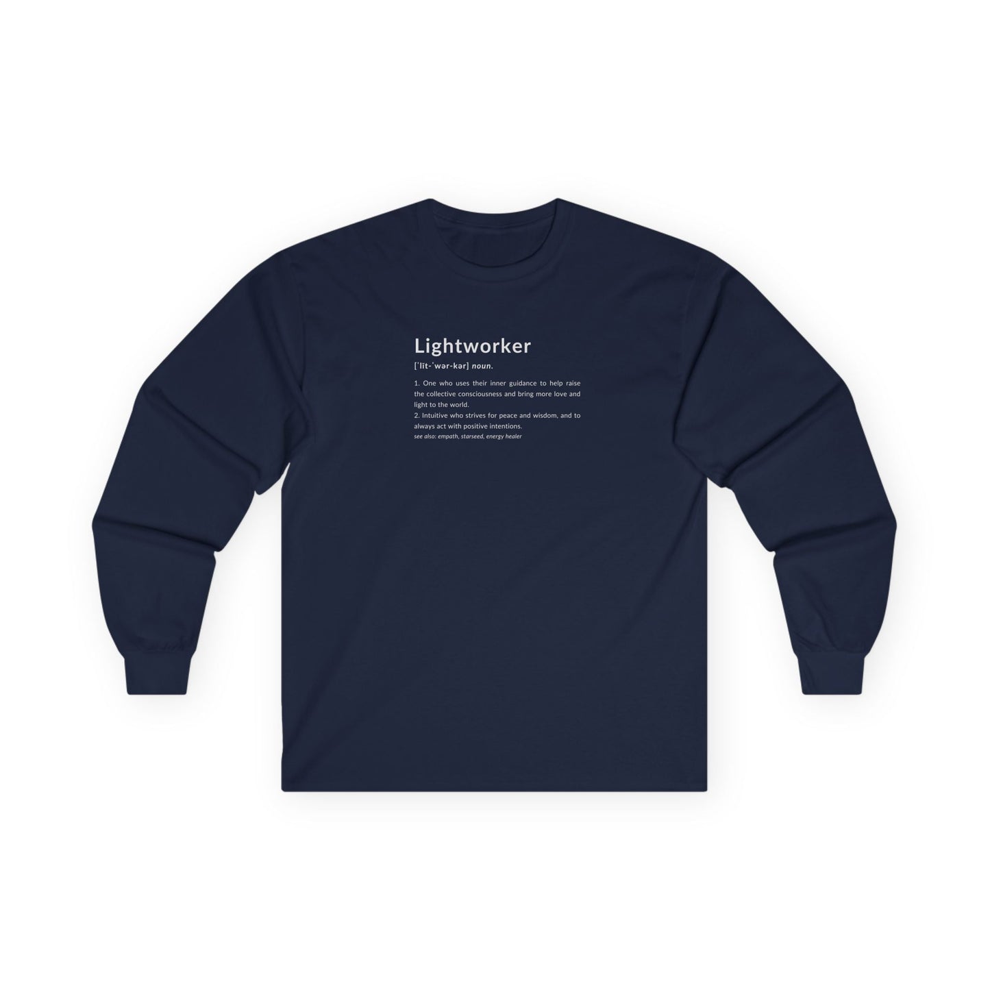 Lightworker Definition Long Sleeve Tee Navy Long-sleeve