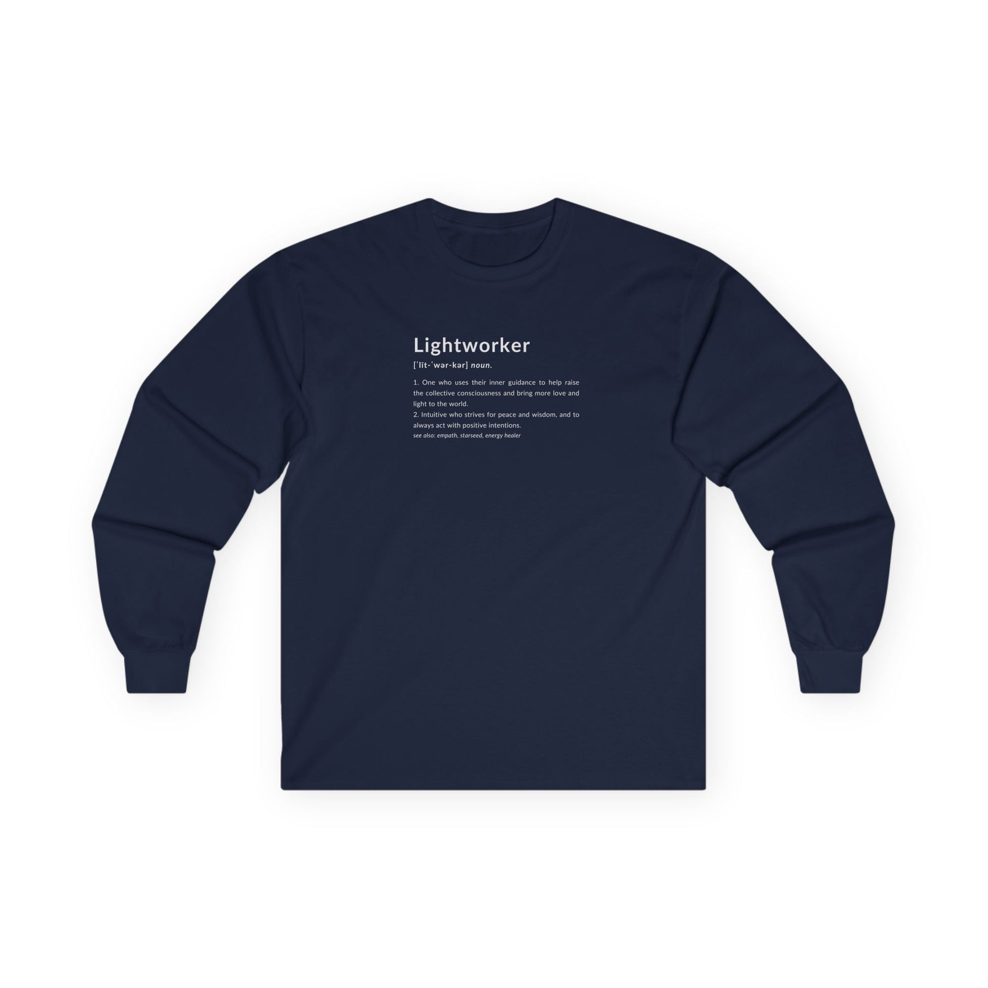 Lightworker Definition Long Sleeve Tee Navy Long-sleeve