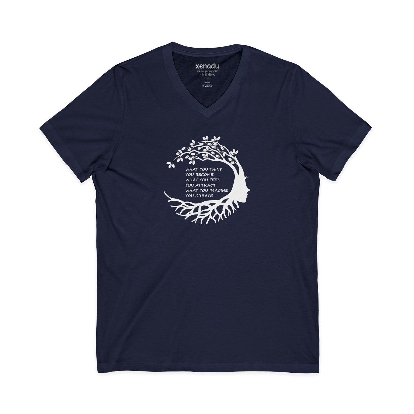 Become Attract Create V-Neck Tee