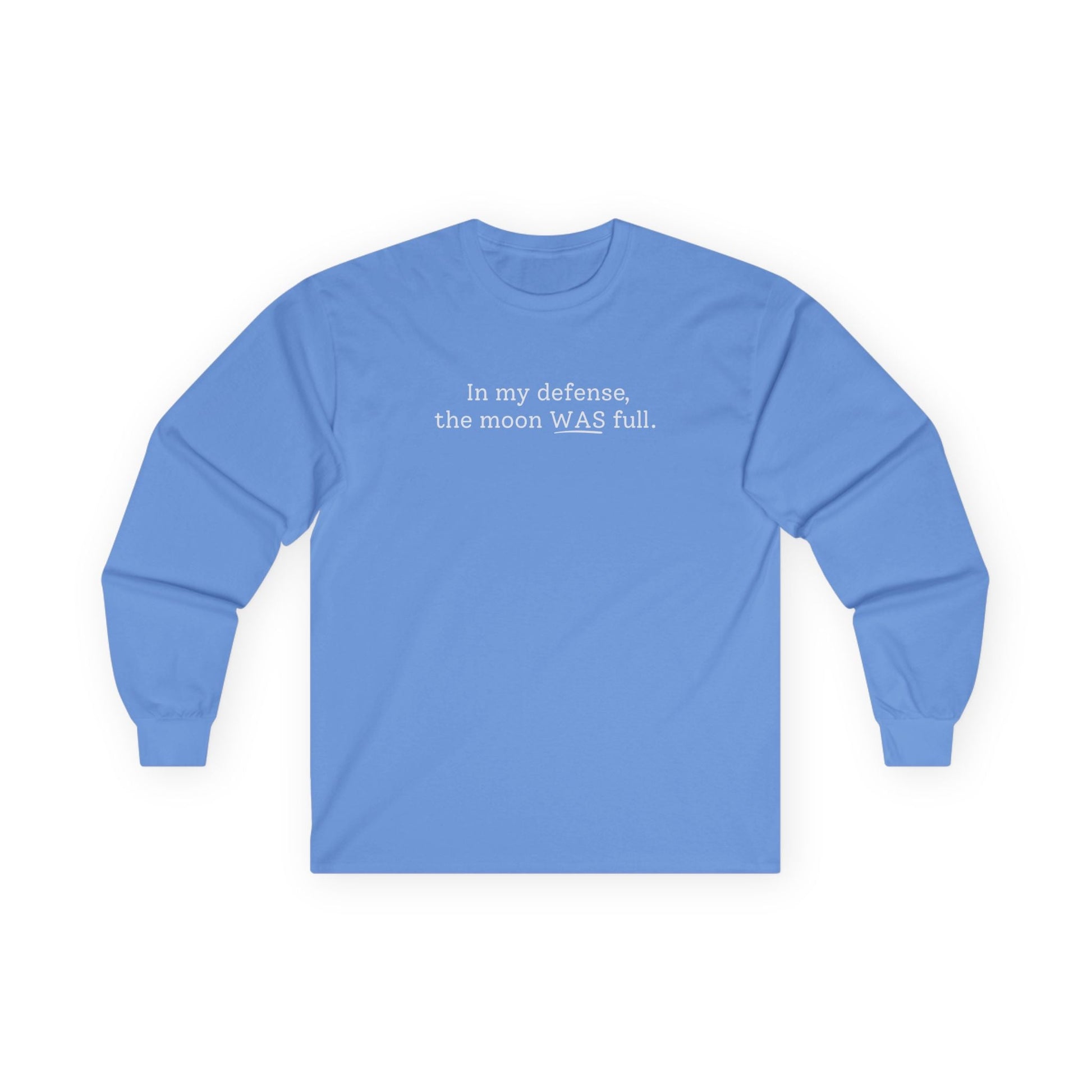 The Moon WAS Full Long Sleeve Tee Carolina Blue Long-sleeve