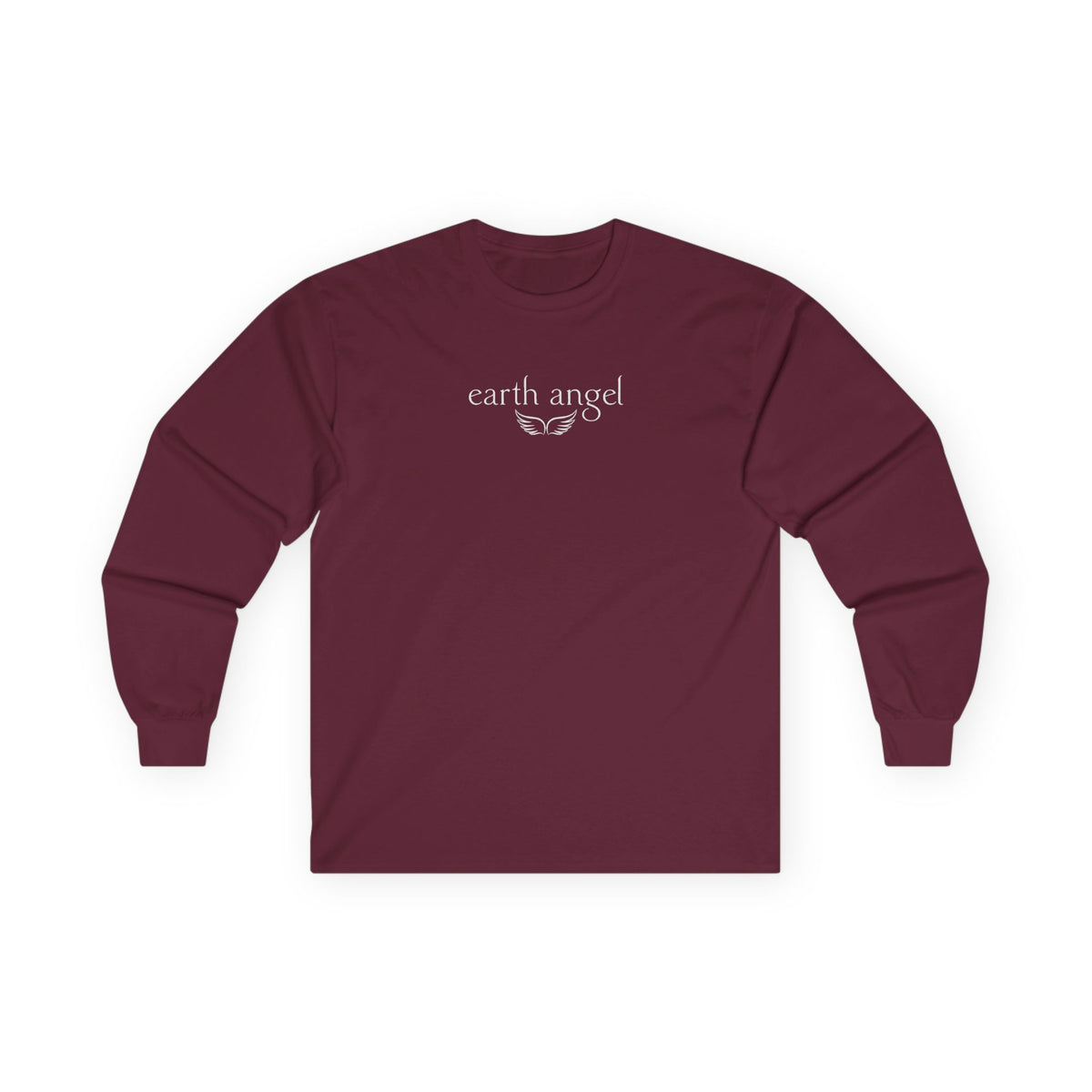 Earth Angel Long Sleeve Tee Maroon Long-sleeve