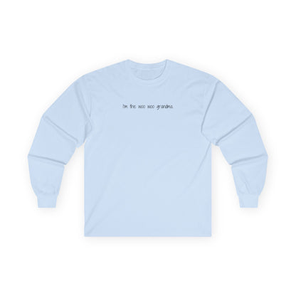 I'm the Woo Woo Grandma Long Sleeve Tee Light Blue Long-sleeve