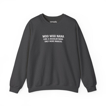 Woo Woo Nana Sweatshirt Dark Heather Grey Sweatshirt