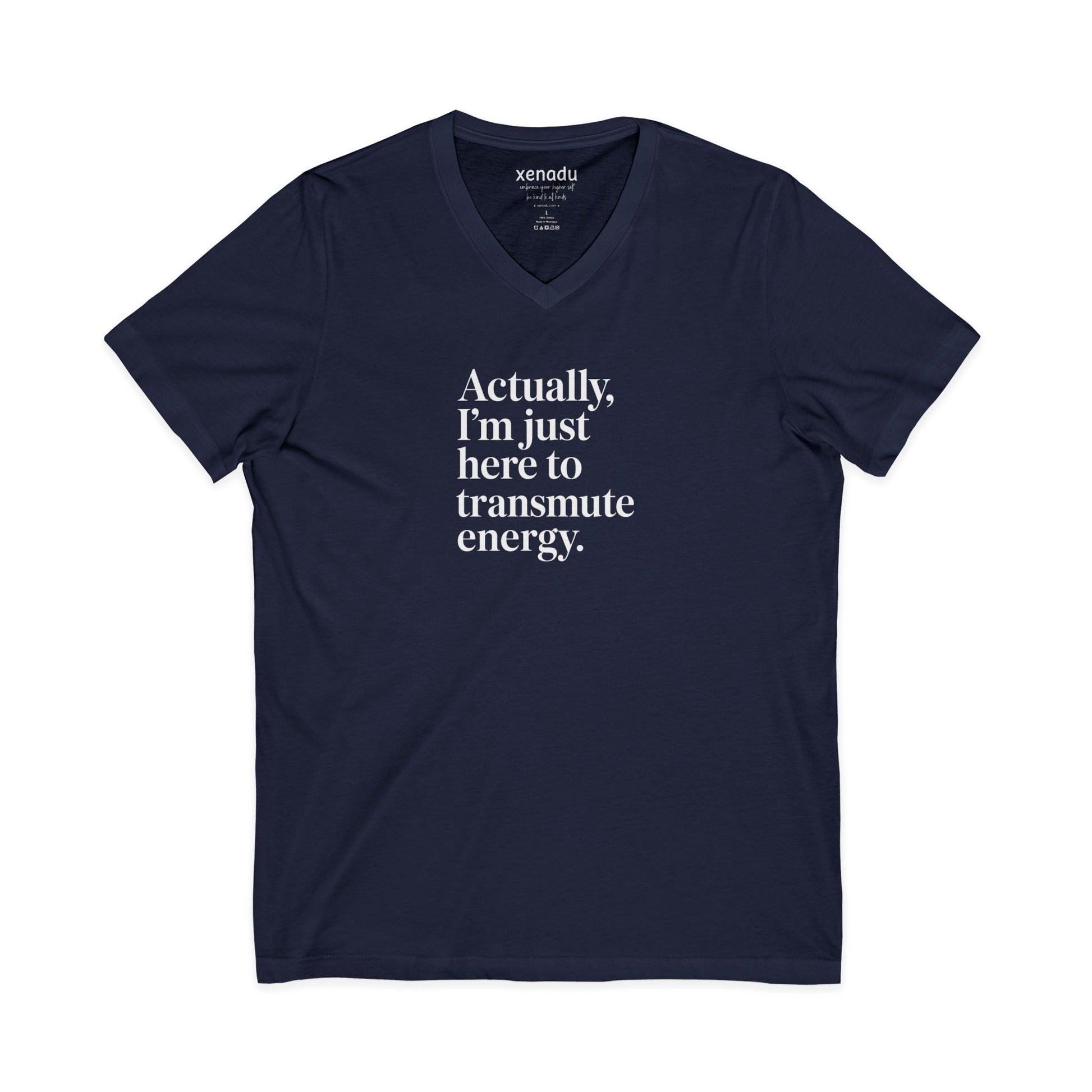 Transmute Energy V-Neck Tee Navy V-neck