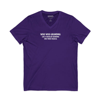 Woo Woo Grandma V-Neck Purple V-neck