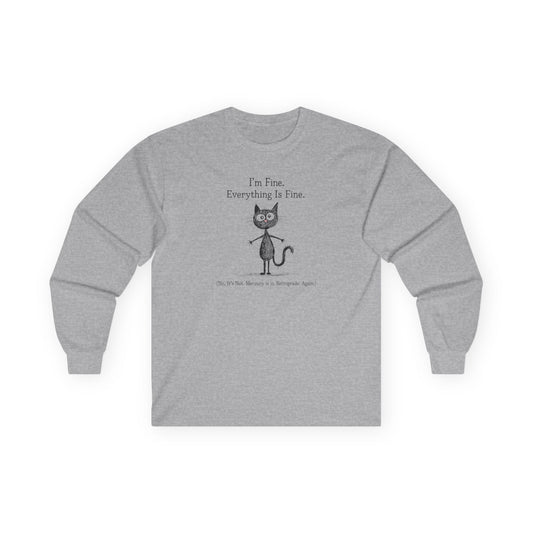 Mercury in Retrograde Long Sleeve Tee Sport Grey Long-sleeve