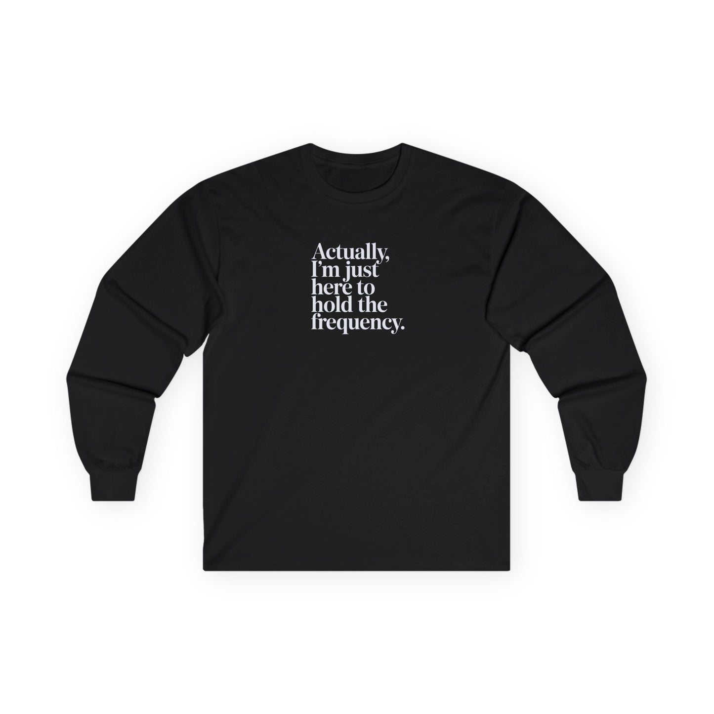 Hold the Frequency Long Sleeve Tee Black Long-sleeve