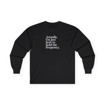 Hold the Frequency Long Sleeve Tee Black Long-sleeve