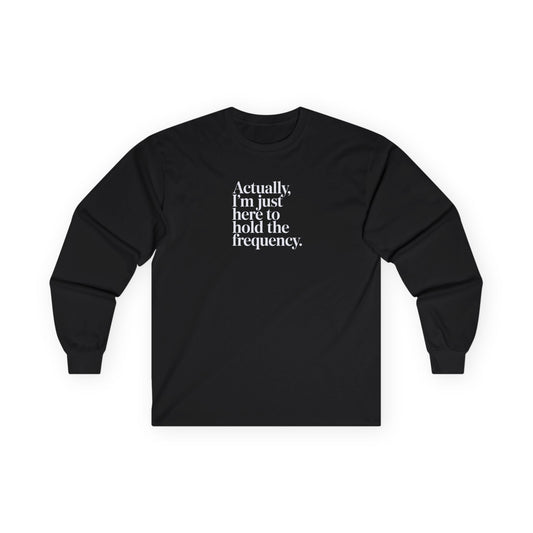 Hold the Frequency Long Sleeve Tee Black Long-sleeve
