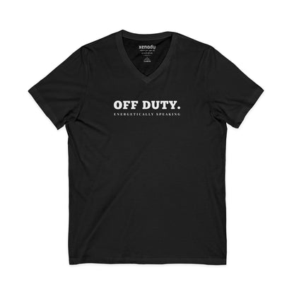 Off Duty Energetically V-Neck Tee Black V-neck