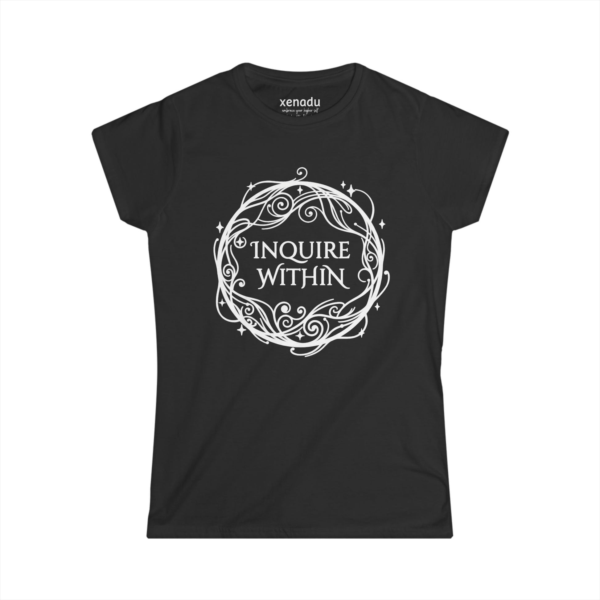 Inquire Within Women's Tee Black