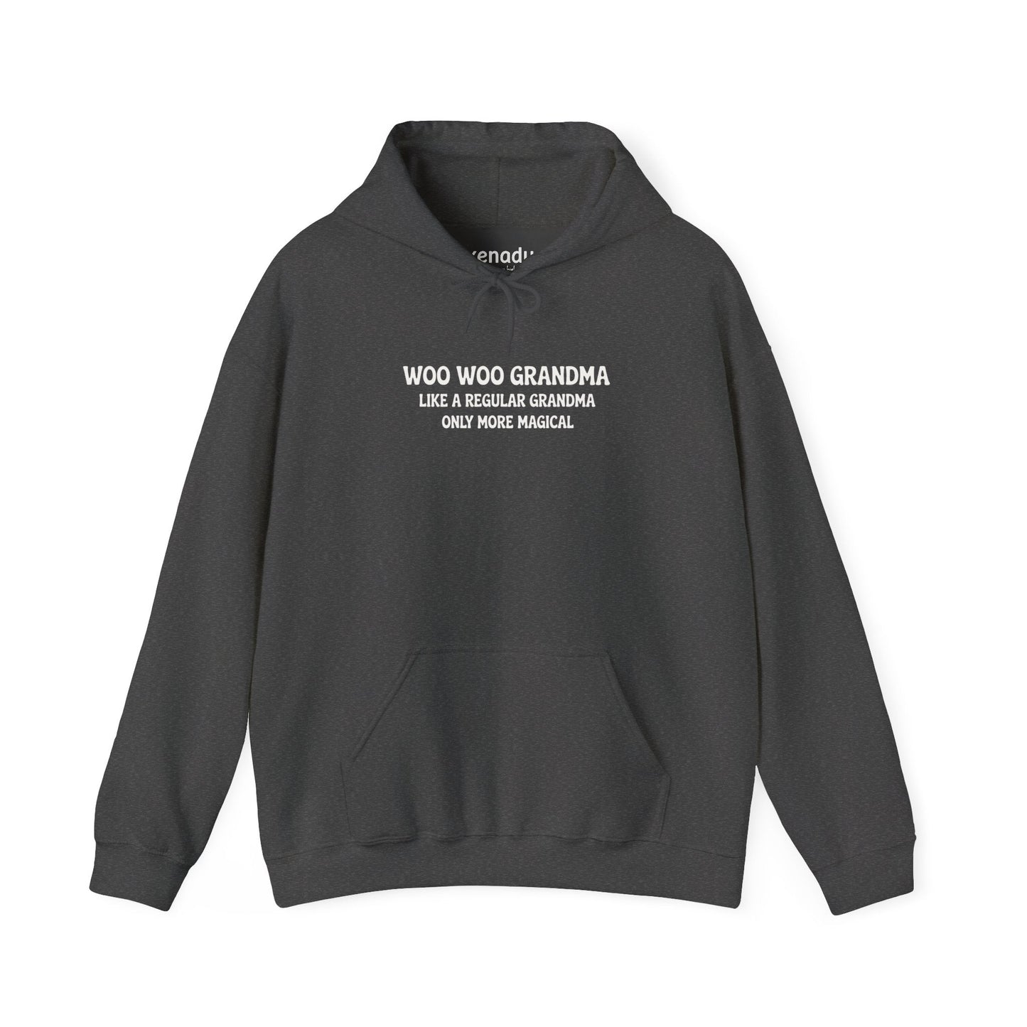 Woo Woo Grandma Hoodie Dark Heather Grey Hoodie
