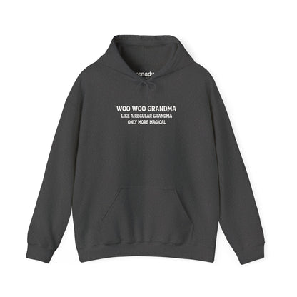 Woo Woo Grandma Hoodie Dark Heather Grey Hoodie