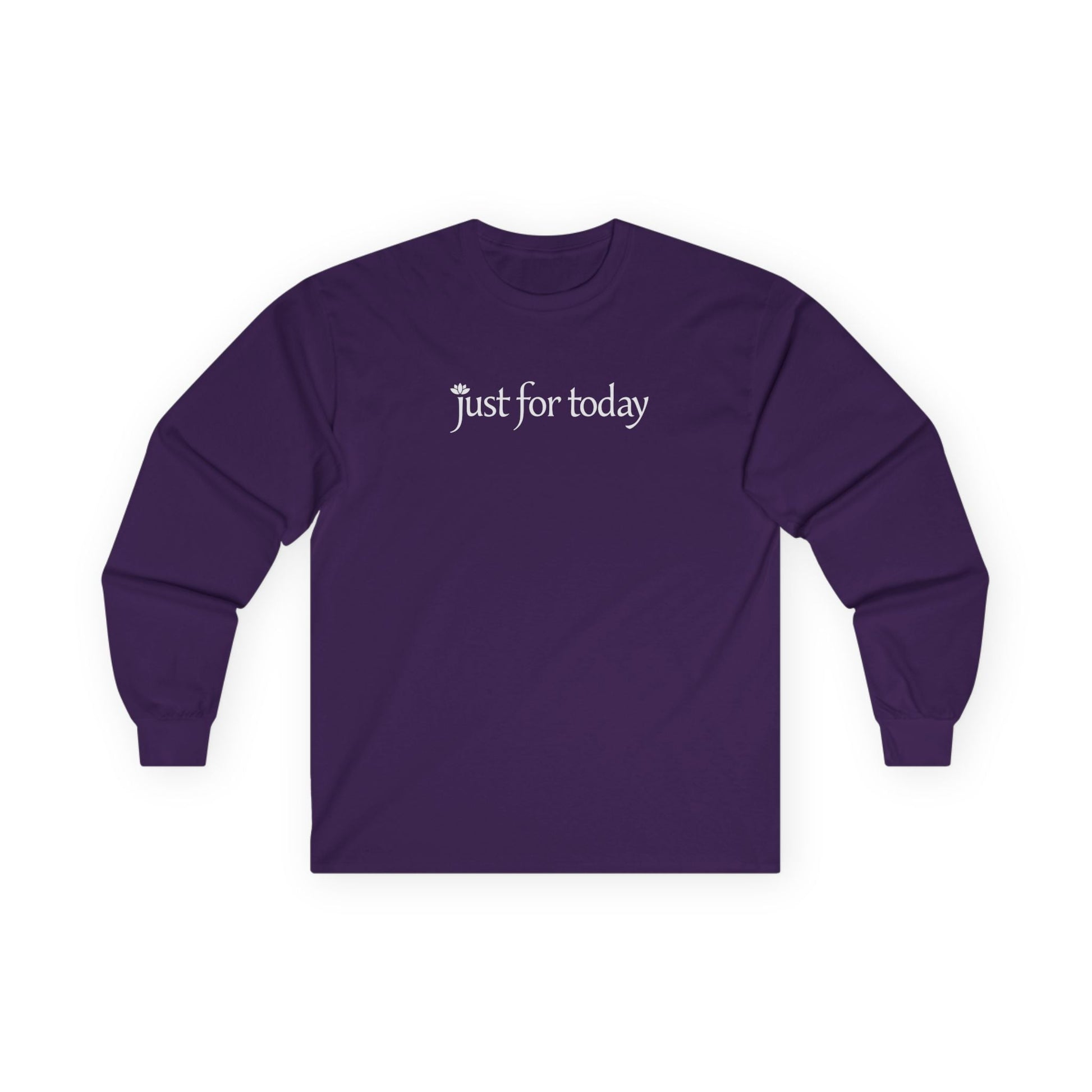 Just for Today Long Sleeve Purple Long-sleeve