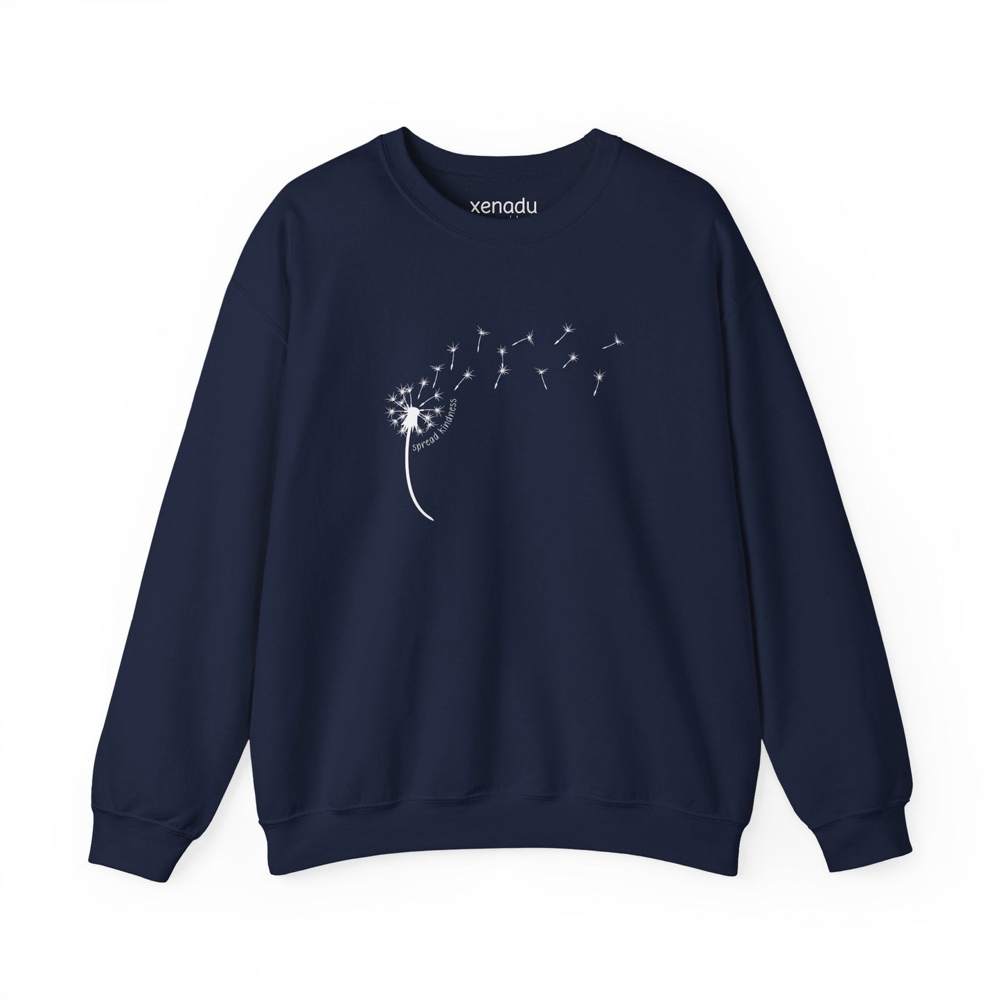 Kindness Dandelion Sweatshirt Navy Sweatshirt