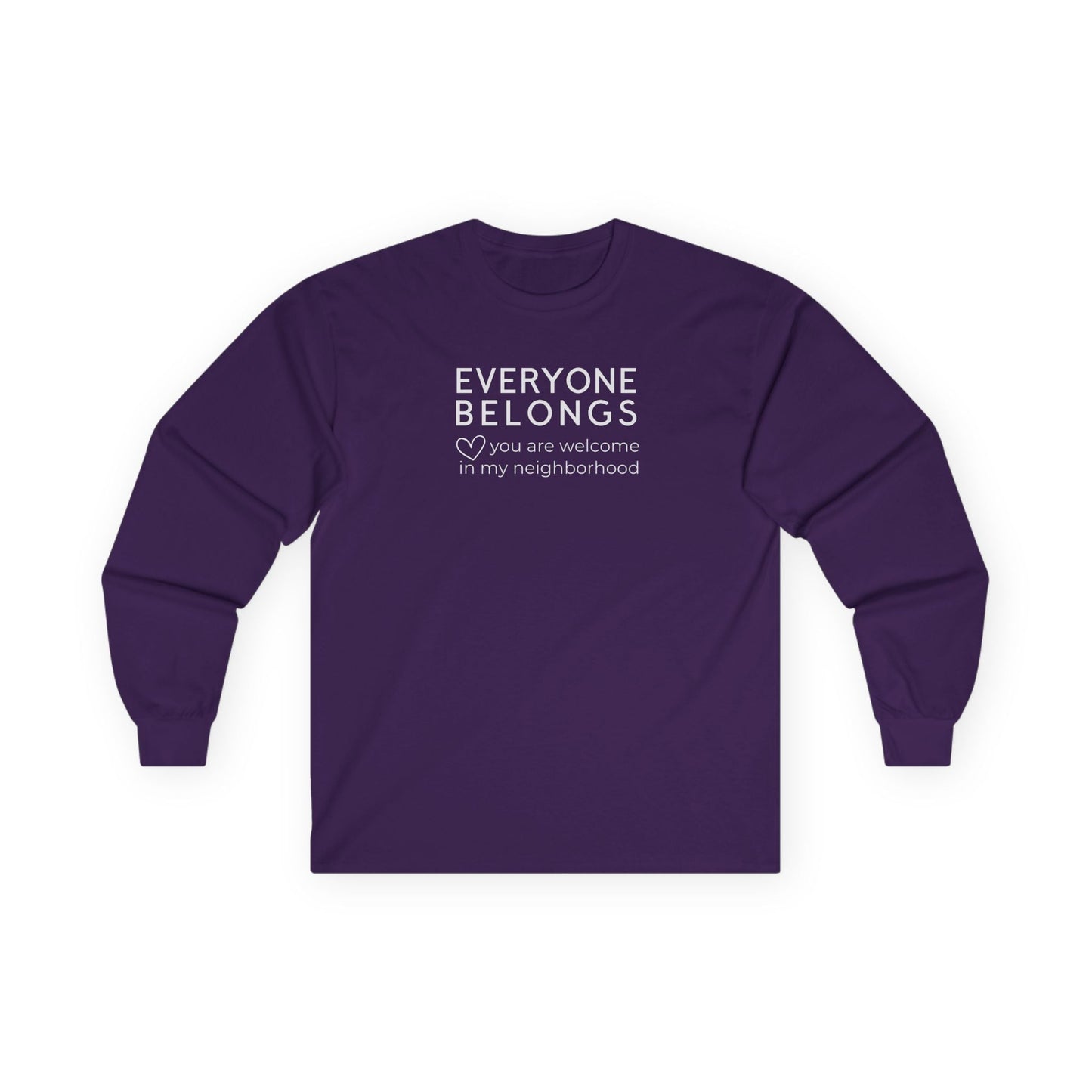 Everyone Belongs Long Sleeve Purple Long-sleeve