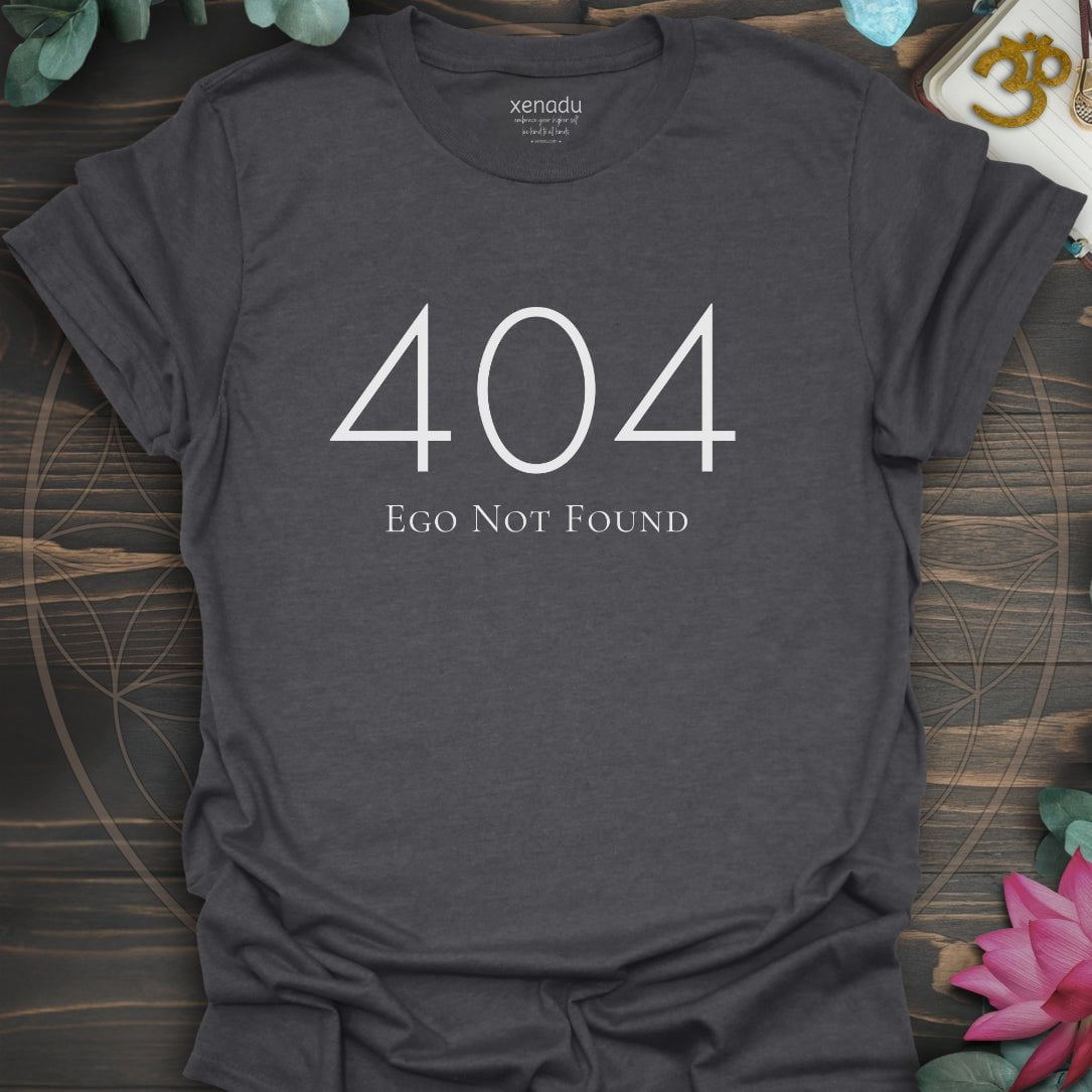 404 Ego Not Found Tee Dark Heather Grey T-Shirt