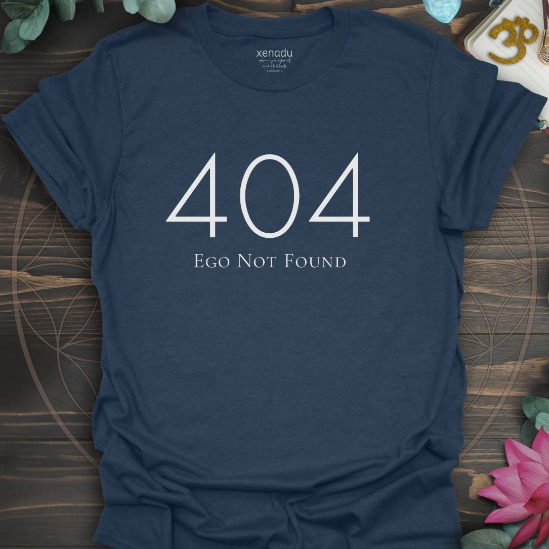 404 Ego Not Found Tee Heather Navy T-Shirt