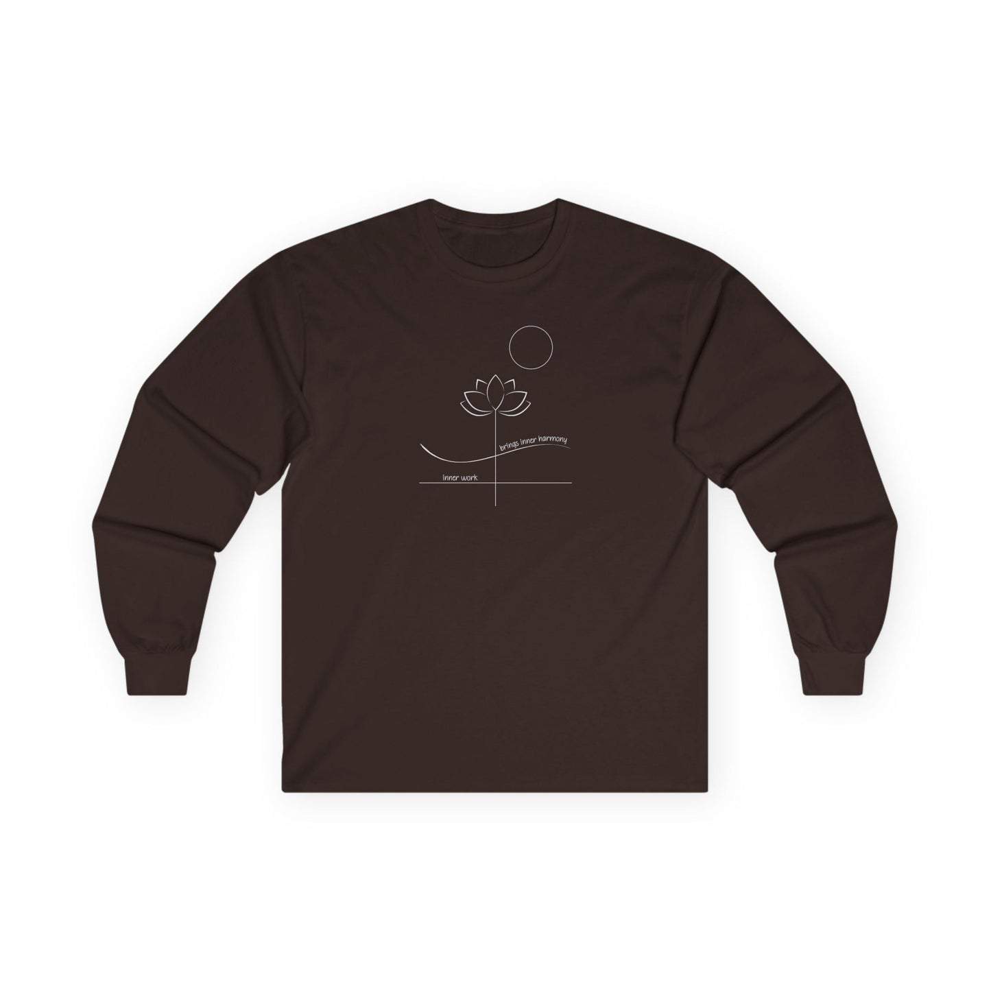 Inner Work Inner Harmony Long Sleeve Tee Dark Chocolate Long-sleeve