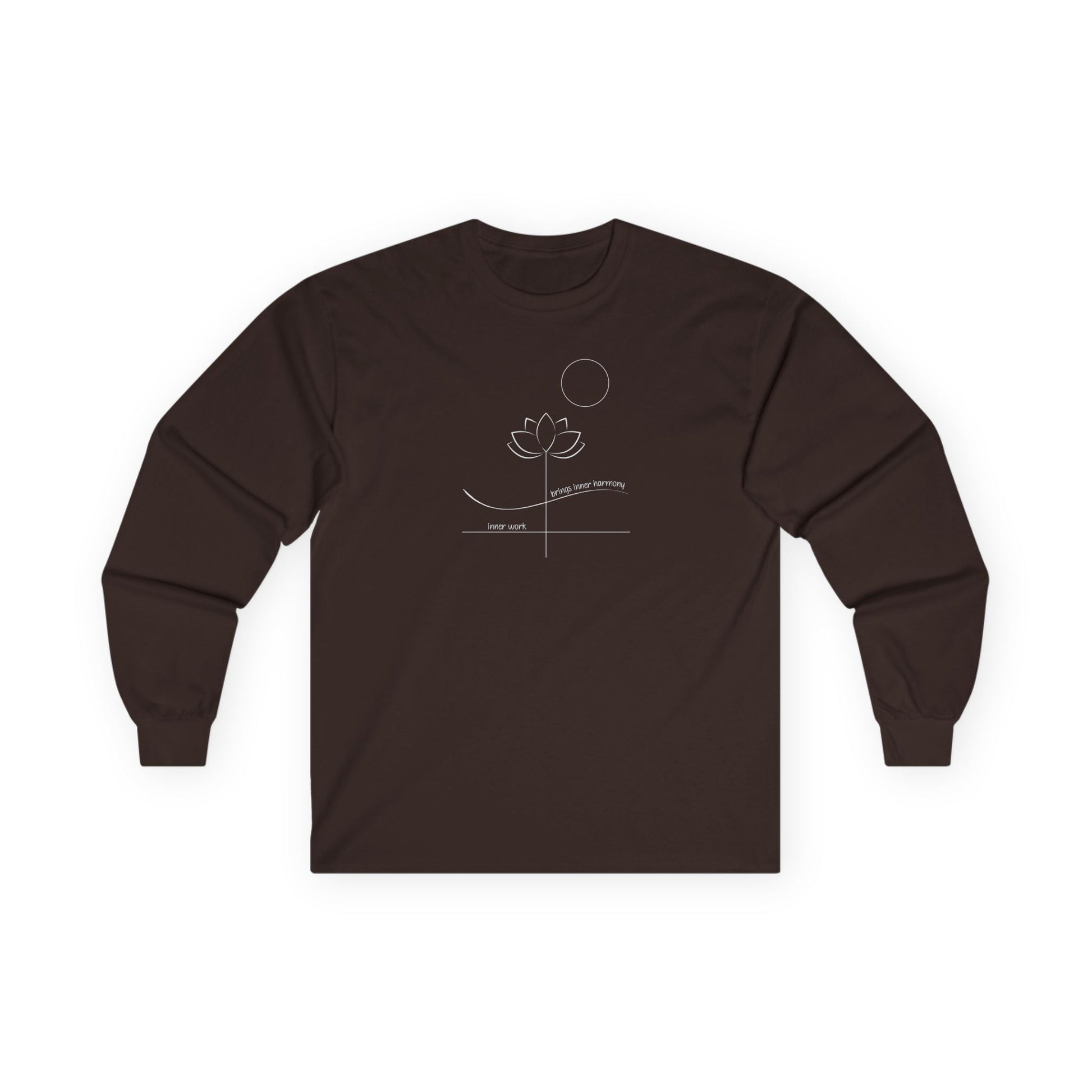 Inner Work Inner Harmony Long Sleeve Tee Dark Chocolate Long-sleeve