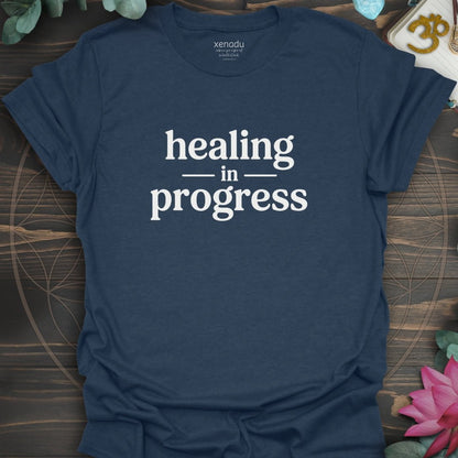 Healing in Progress Tee Heather Navy T-Shirt