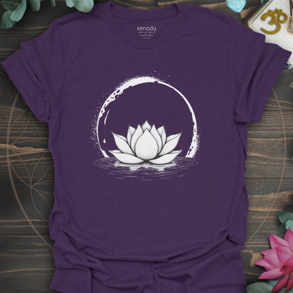 Moonlit Lotus Bloom Tee Purple T-Shirt