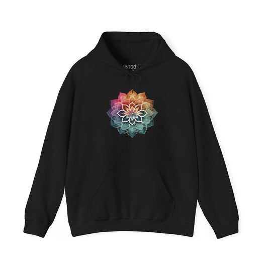 Boho Mandala Hoodie Black Hoodie