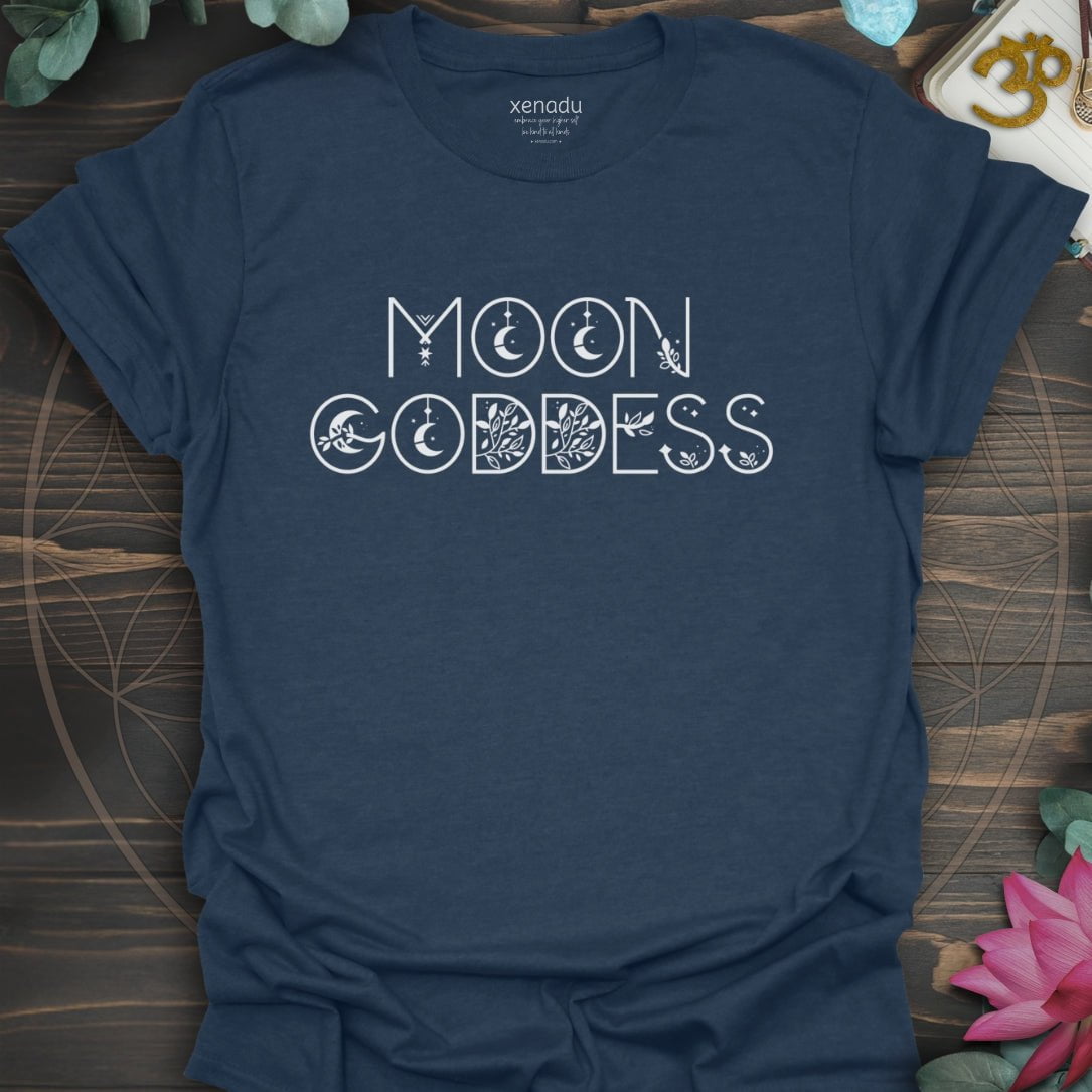 Moon Goddess Tee Heather Navy T-Shirt