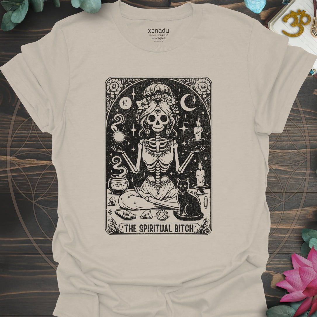 The Spiritual Tarot Tee Sand T-Shirt