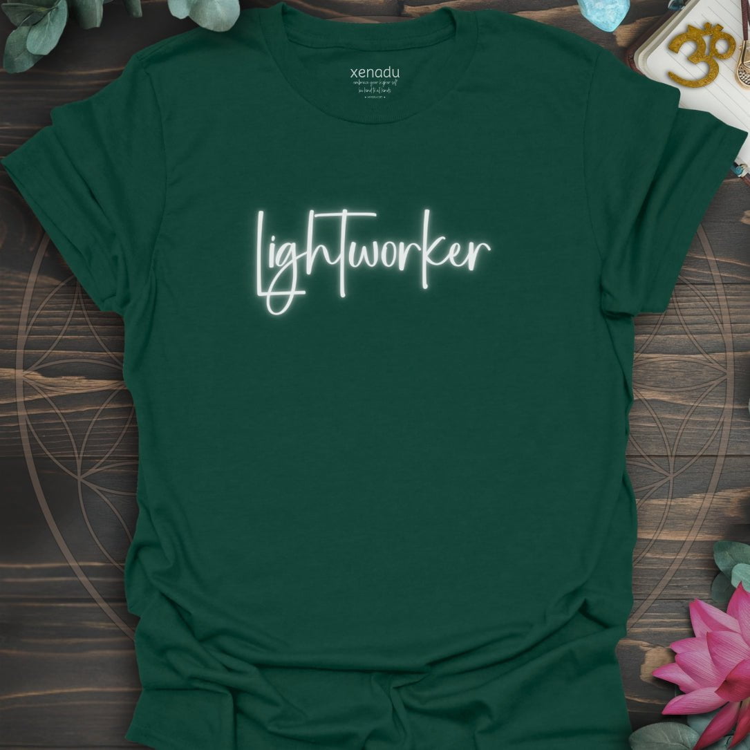 Neon Lightworker Tee Forest Green T-Shirt