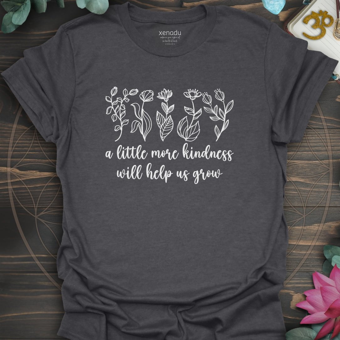 A Little More Kindness Tee Dark Heather Grey T-Shirt