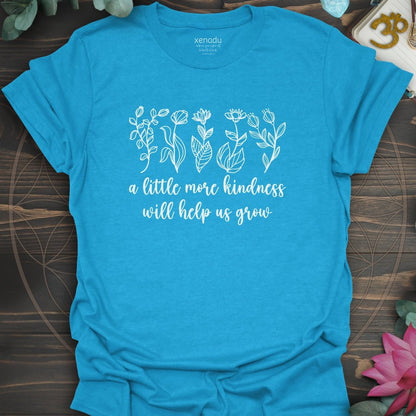 A Little More Kindness Tee Heather Sapphire T-Shirt