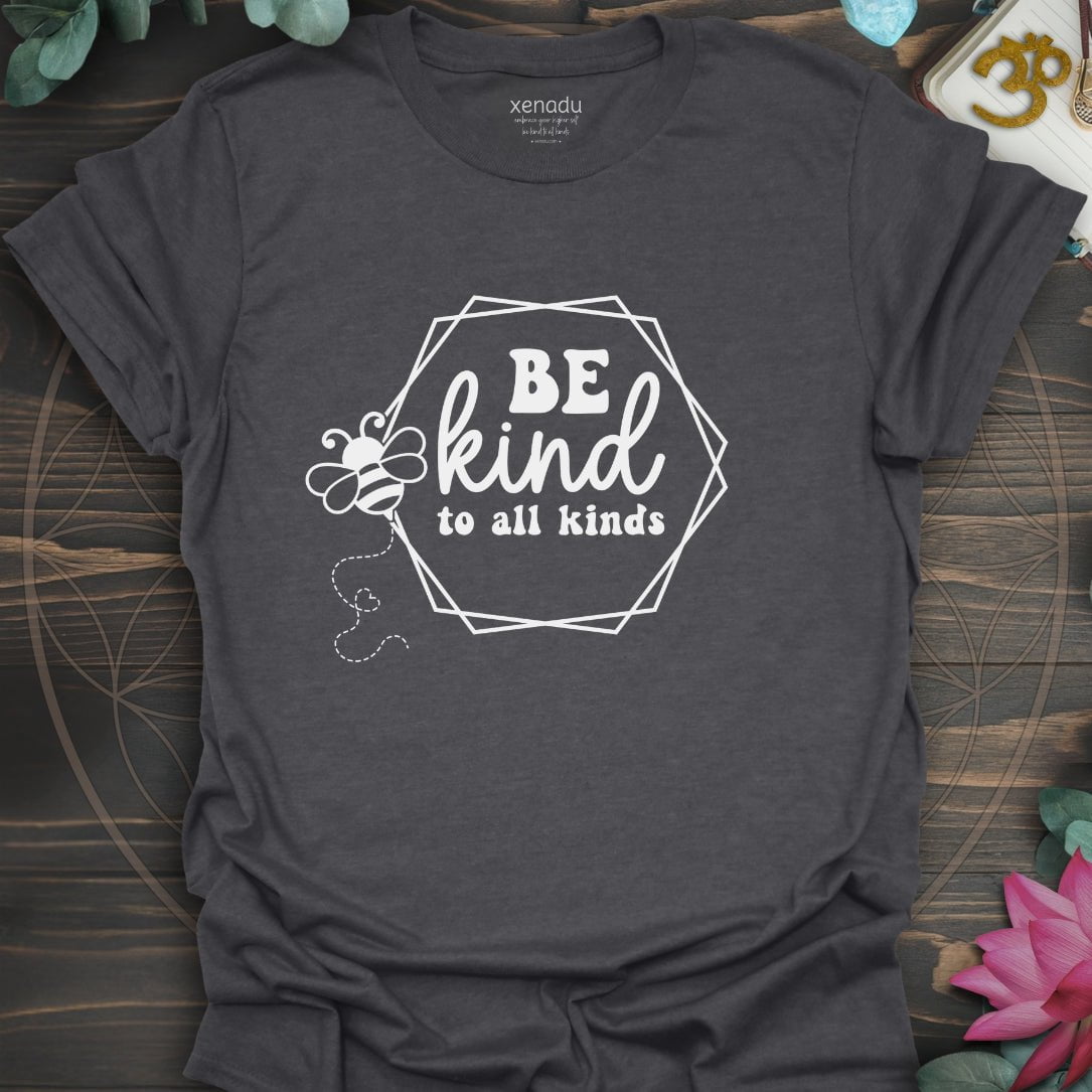 Bee Kind Tee Dark Heather Grey T-Shirt