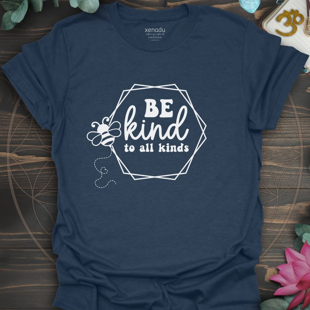 Bee Kind Tee Heather Navy T-Shirt