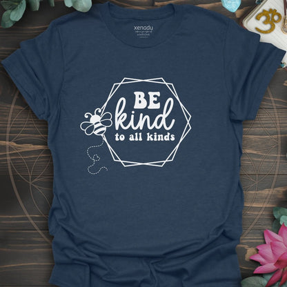 Bee Kind Tee Heather Navy T-Shirt