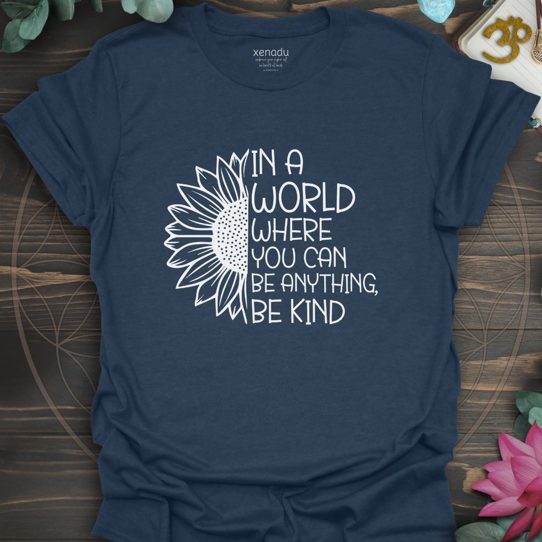 In A World Tee Heather Navy T-Shirt