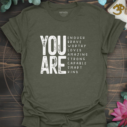 You Are So Much Tee Heather Military Green T-Shirt