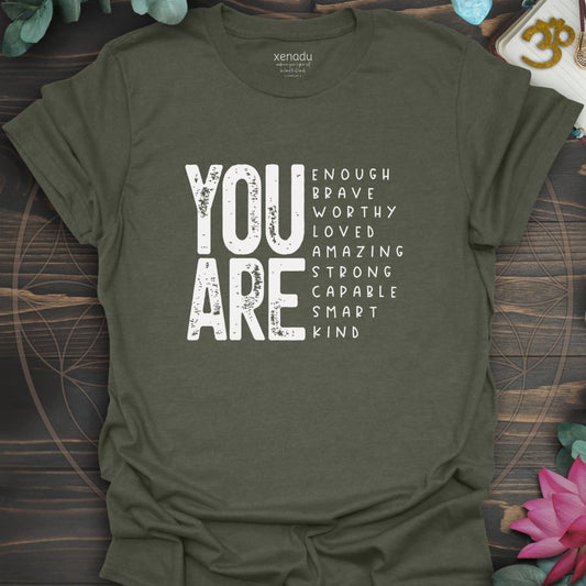 You Are So Much Tee Heather Military Green T-Shirt