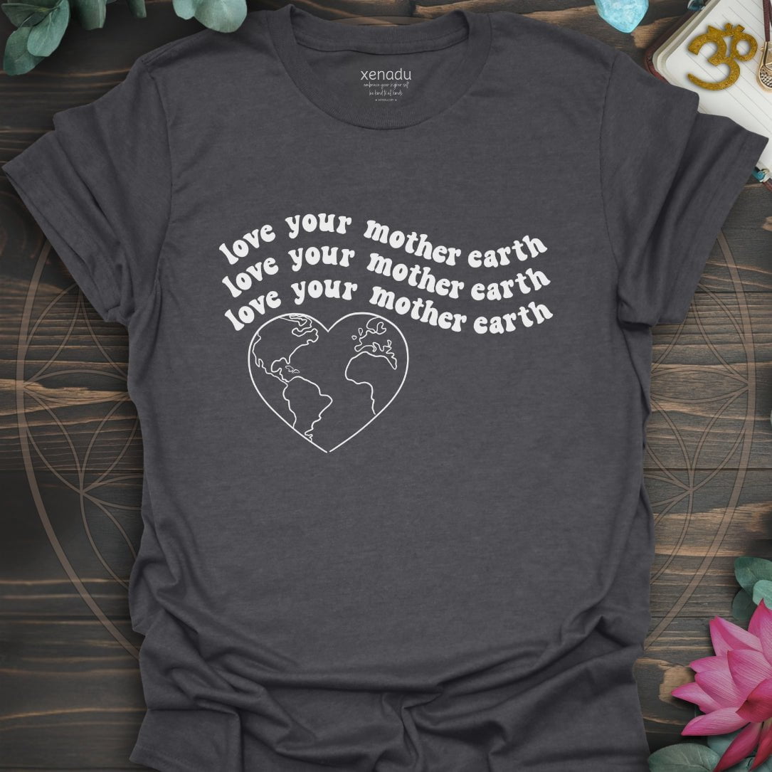 Love Your Mother Earth Tee Dark Heather Grey T-Shirt