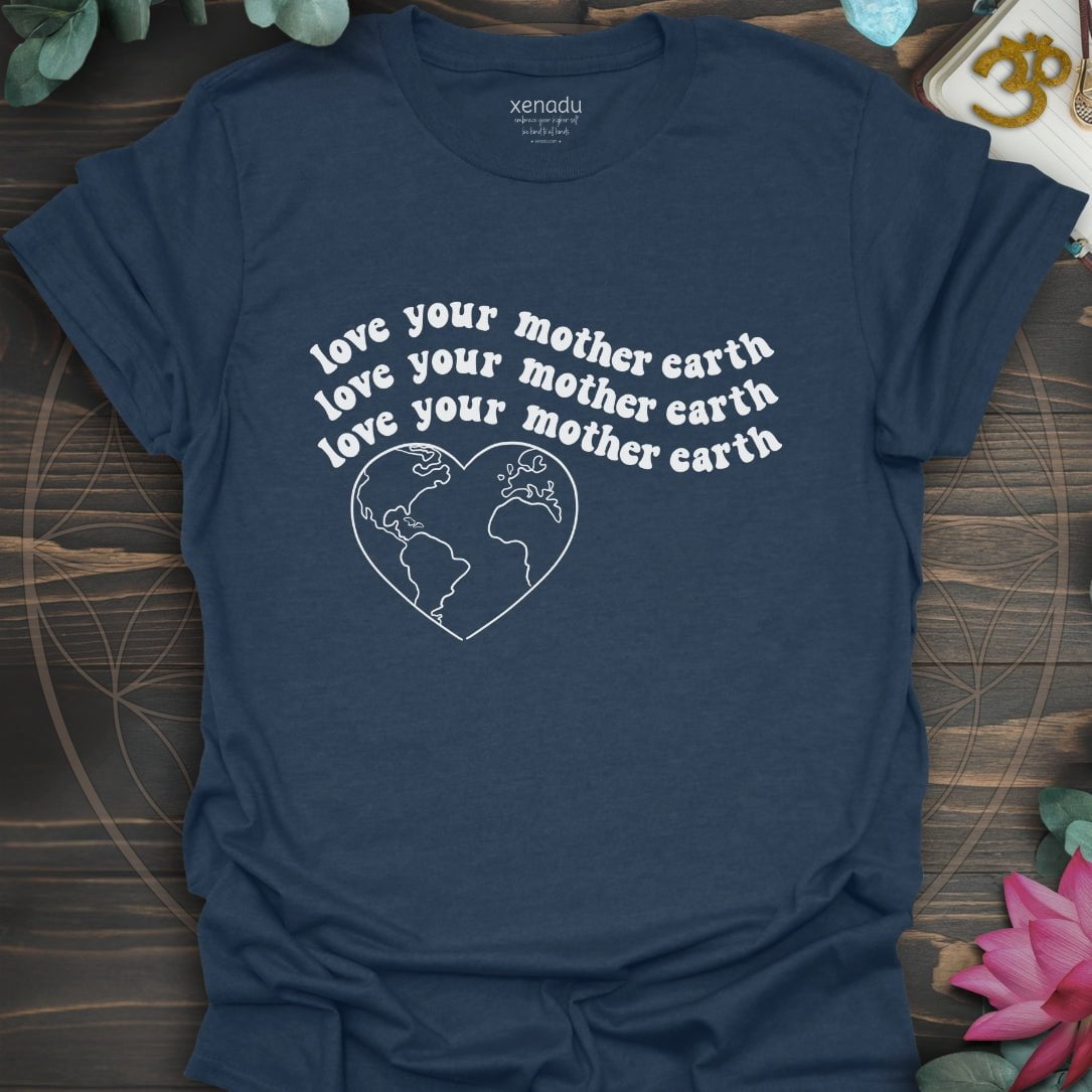 Love Your Mother Earth Tee Heather Navy T-Shirt