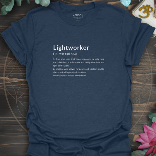 Lightworker Definition Tee Heather Navy T-Shirt