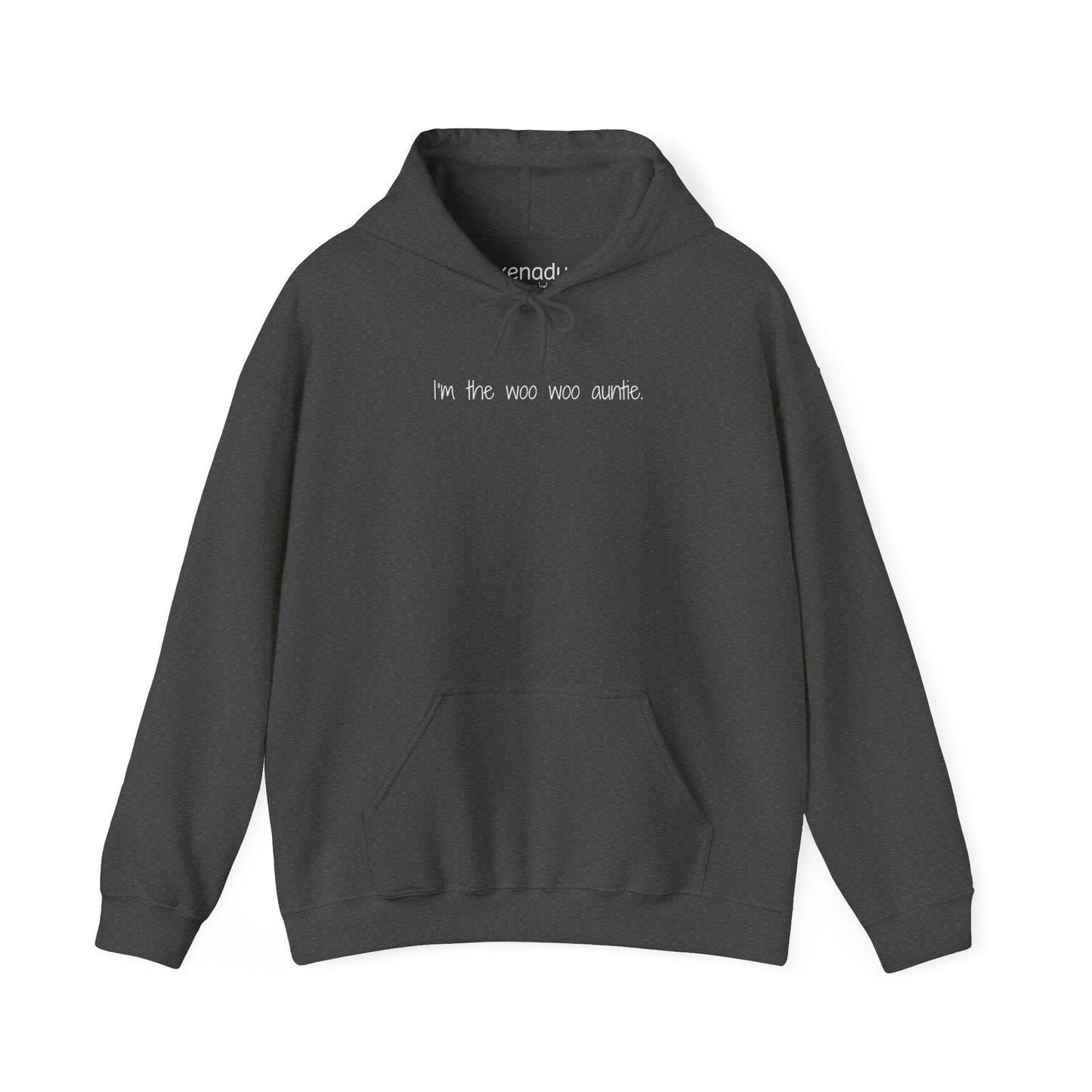 I'm the Woo Woo Auntie Hoodie Dark Heather Grey Hoodie